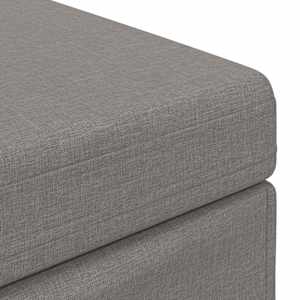 Stolička Taupe 81 x 41 x 40 cm Látka a Syntetické Dřevo - obrázek 6