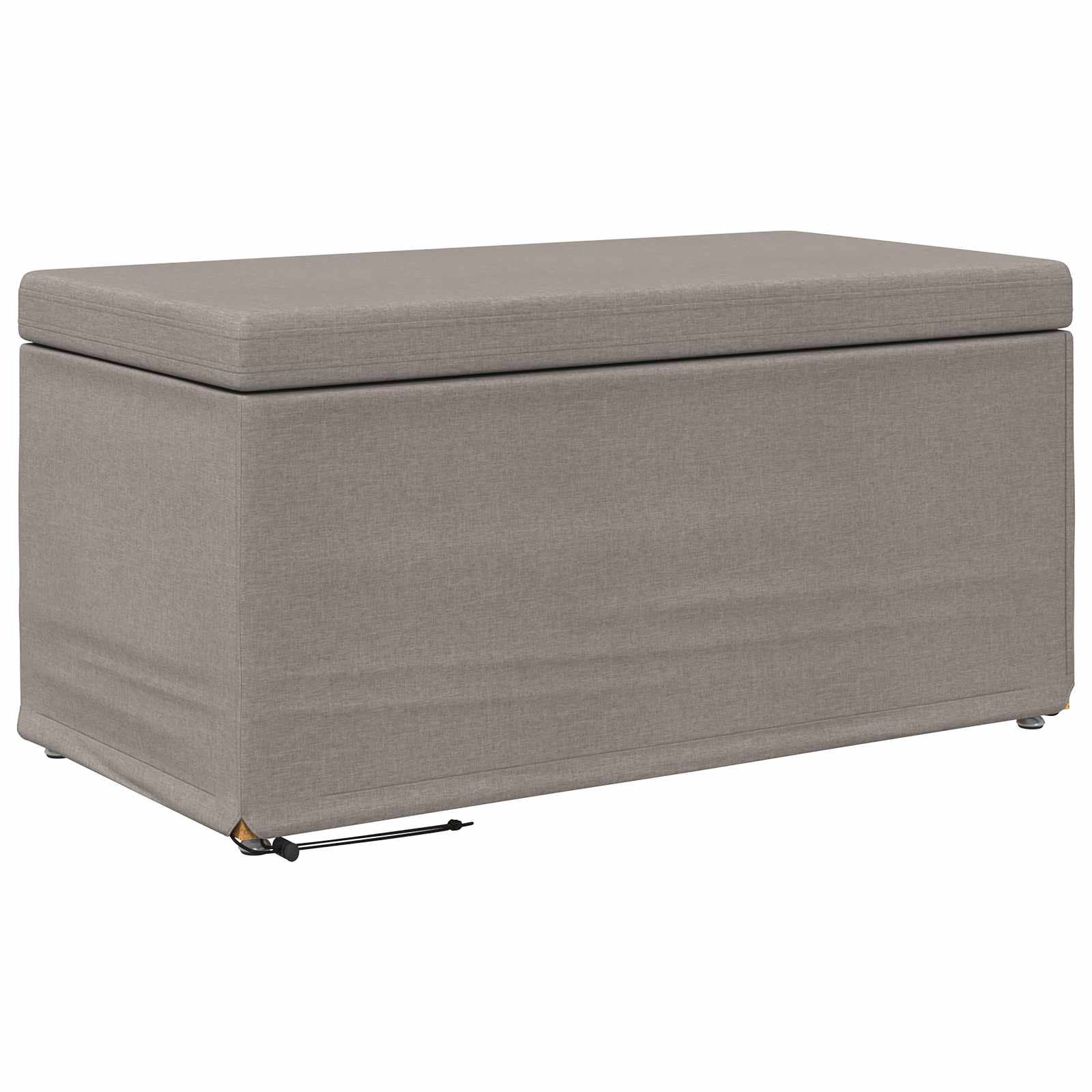 Thumbnail - vidaXL Hocker Taupe 81 x 41 x 40 cm Stoff und Pressholz