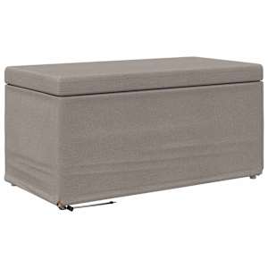 Stolička Taupe 81 x 41 x 40 cm Látka a Syntetické Dřevo - obrázek 2