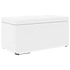 vidaXL Jalgtool Valge 81 x 41 x 40 cm Kunstnahk ja T&ouml;&ouml;deldud Puit