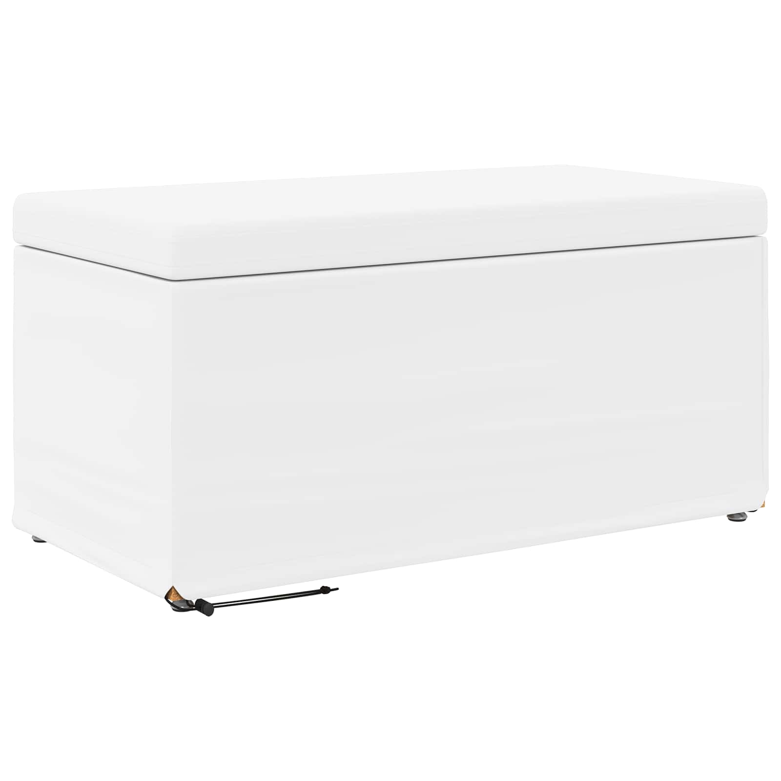 Thumbnail - vidaXL Hocker Weiß 81 x 41 x 40 cm Kunstleder und Engineering Holz