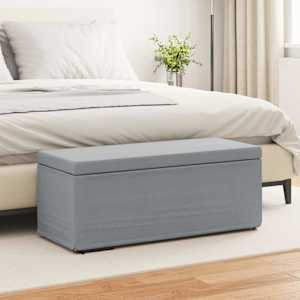 Stolica Svetlo siva 101 x 41 x 40 cm Tkanina in obdelano les