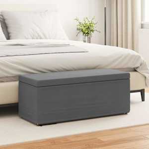 Stolica Temno siva 101 x 41 x 40 cm Tkanina in obdelano les