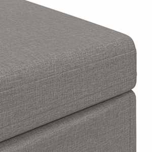 Stolička Taupe 101 x 41 x 40 cm Látka a Syntetické Dřevo - obrázek 6