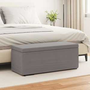 Stolica Taupe 101 x 41 x 40 cm Tkanina in obdelano les