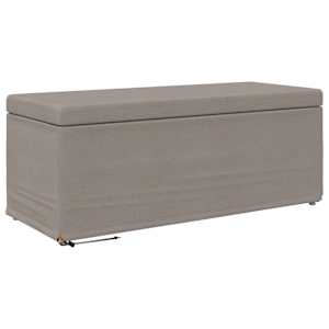 Stolička Taupe 101 x 41 x 40 cm Látka a Syntetické Dřevo - obrázek 2