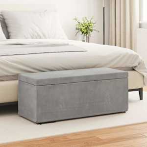 Stolica Svetlo siva 101 x 41 x 40 cm Samet in Umetno Leseno