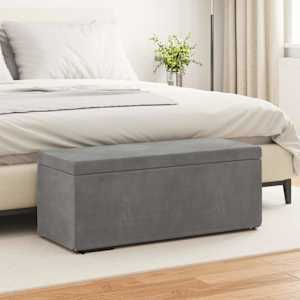 Stolica Temno siva 101 x 41 x 40 cm Samet in Umetno Leseno