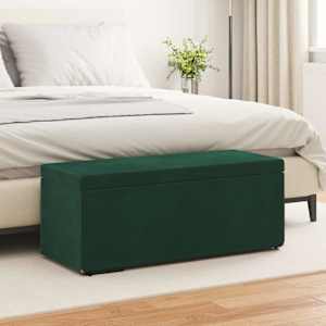 Stolica Temno zelena 101 x 41 x 40 cm Samet in Umetno Leseno