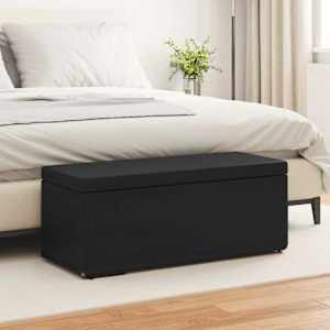 Stolica Črna 101 x 41 x 40 cm Umetno Usnje in Umetno Leseno