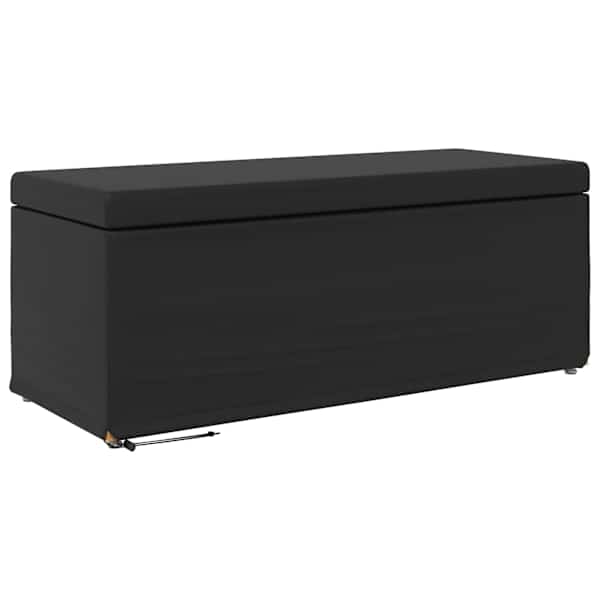 vidaXL Jalgtool Must 101 x 41 x 40 cm Kunstnahk ja T&ouml;&ouml;deldud Puit