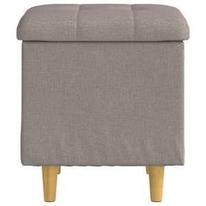 Úložný taburet s polštářem Taupe 40 x 40 x 45 cm textil - obrázek 6
