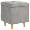 vidaXL Pehme diivan voodiga Helehall 40 x 40 x 45 cm Samet