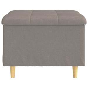 Úložný taburet s polštářem Taupe 60 x 60 x 45 cm textil - obrázek 6