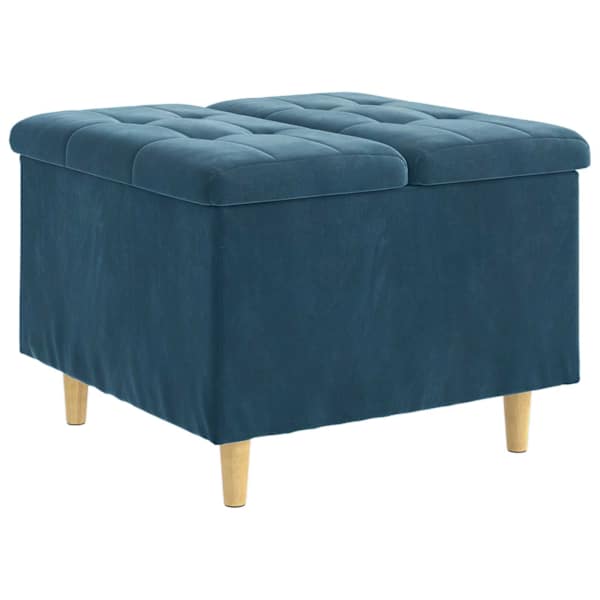 vidaXL Pehme diivan voodiga Sinine 60 x 60 x 45 cm Samet
