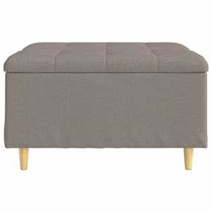 Úložný taburet s polštářem Taupe 80 x 80 x 45 cm textil - obrázek 6