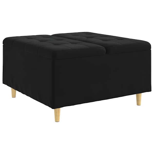 vidaXL Pehme diivan voodiga Must 80 x 80 x 45 cm Samet