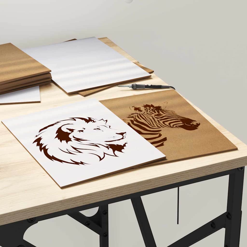 Dekor Panelek 150 pcs Fehér 15 x 21 x 0.3 cm Faanyag 