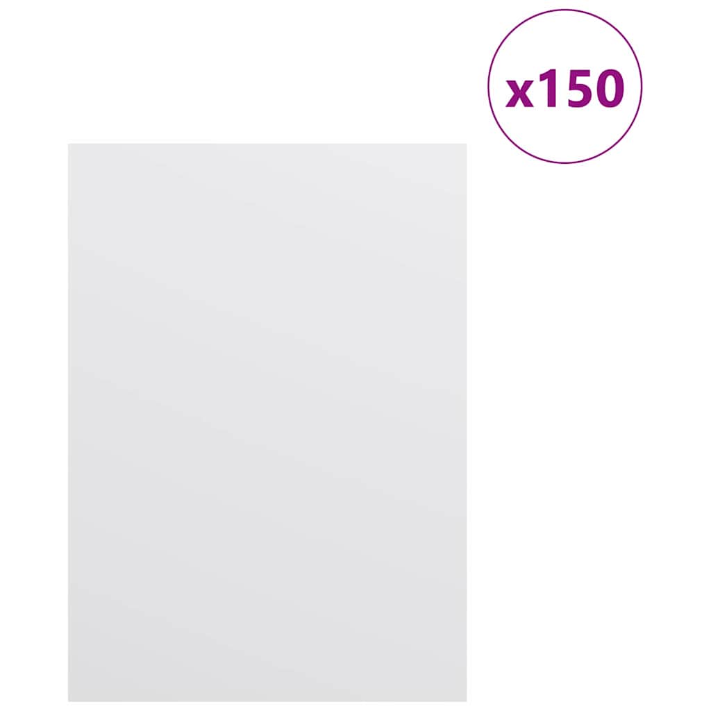 Dekor Panelek 150 pcs Fehér 15 x 21 x 0.3 cm Faanyag 