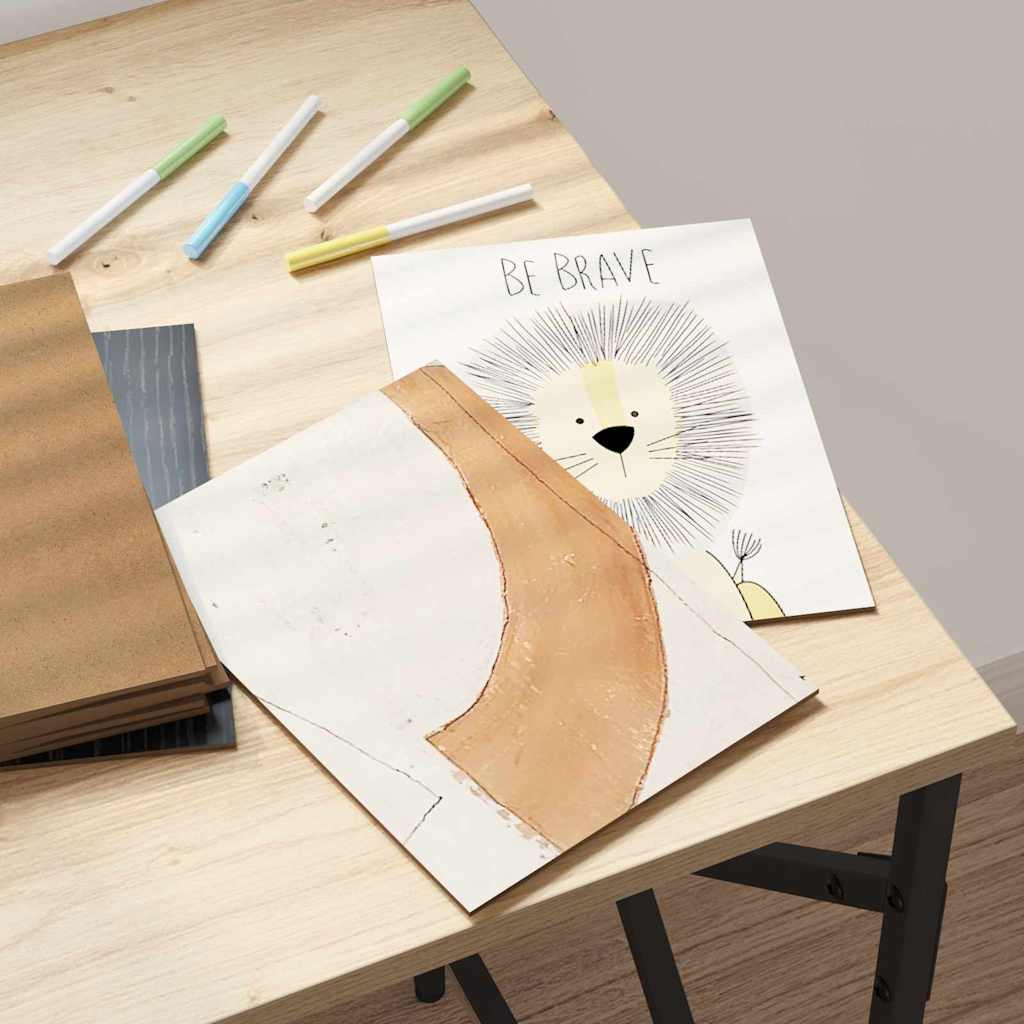 Dekor Panelek 12 pcs Musta tammi 15 x 21 x 0.3 cm Faanyag 