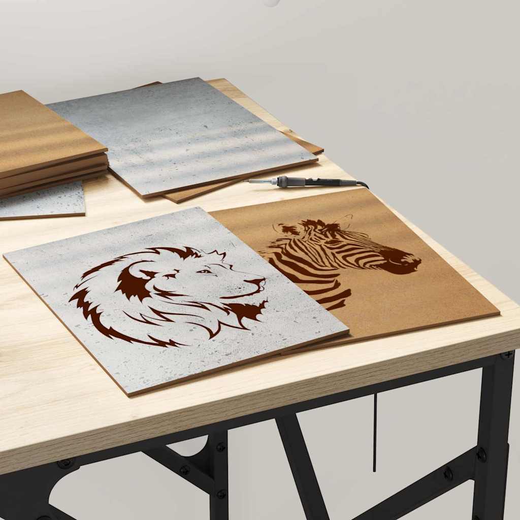 Dekor Panelek 150 pcs Beton szürke 15 x 21 x 0.3 cm Faanyag 