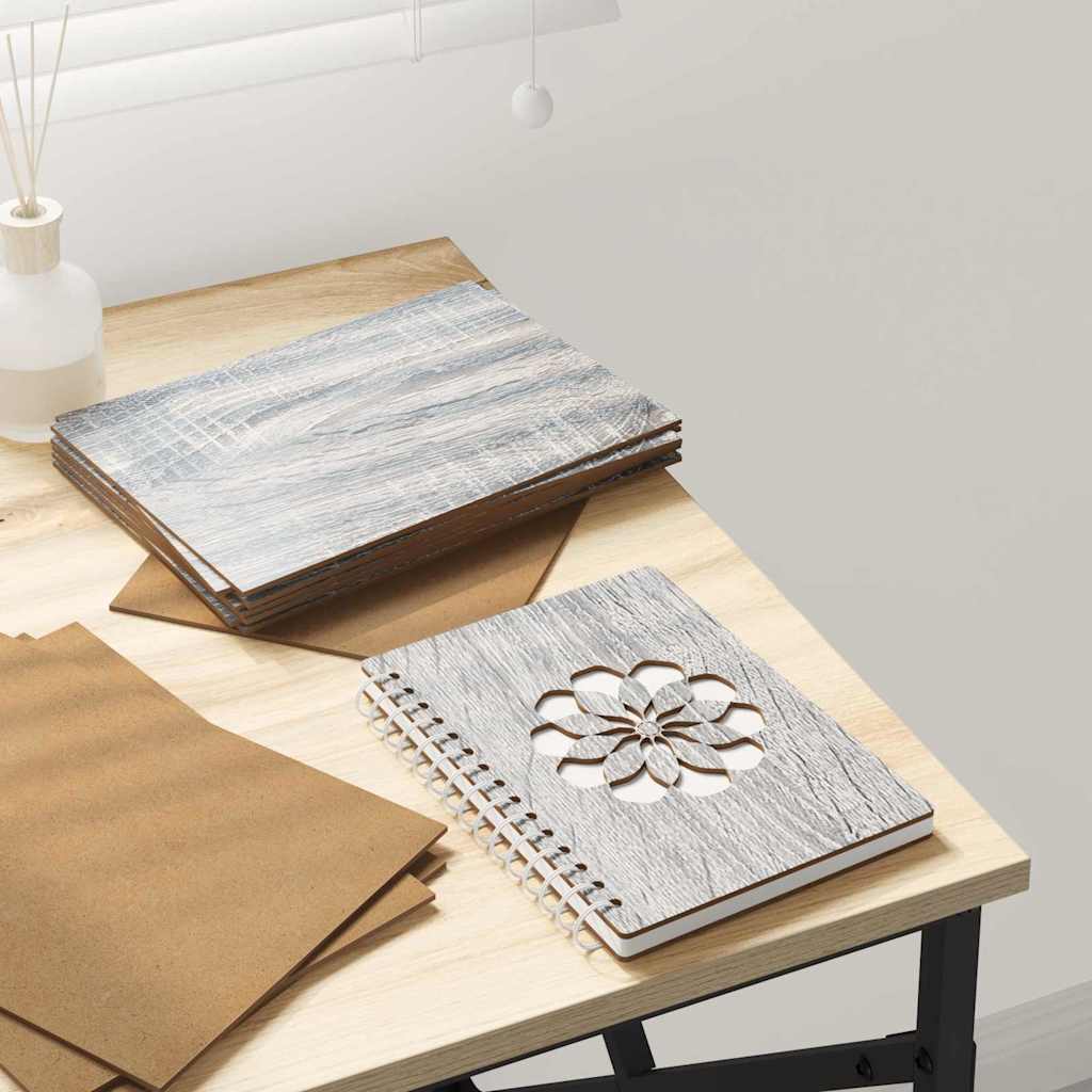 vidaXL Panouri de decor 150 pcs sonoma gri 15 x 21 x 0.3 cm