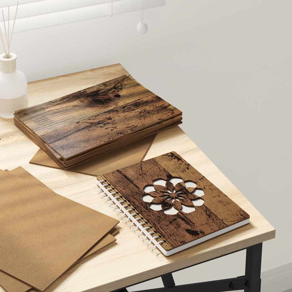 vidaXL Panouri decorative 12 pcs Lemn vechi 15 x 21 x 0.3 cm