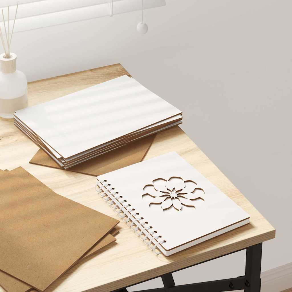 vidaXL Panouri Decorative 12 pcs Alb 21 x 30 x 0.3 cm Lemn compozit