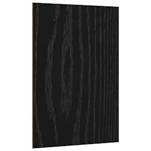 vidaXL Dekor Paneelid 12 tk Must tamm 21 x 30 x 0,27 cm Tehispuit