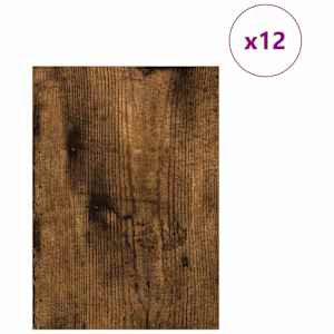 Dekorační panely 12 pcs Kouřový dub 21 x 30 x 0,27 cm - obrázek 3