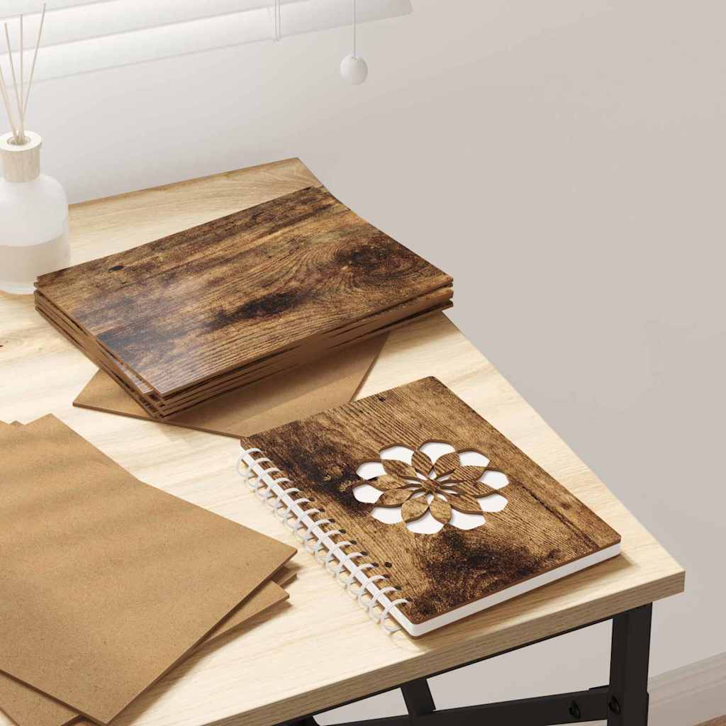 vidaXL Panouri Decorative 50 pcs Stejar afumat 21 x 30 x 0.3 cm
