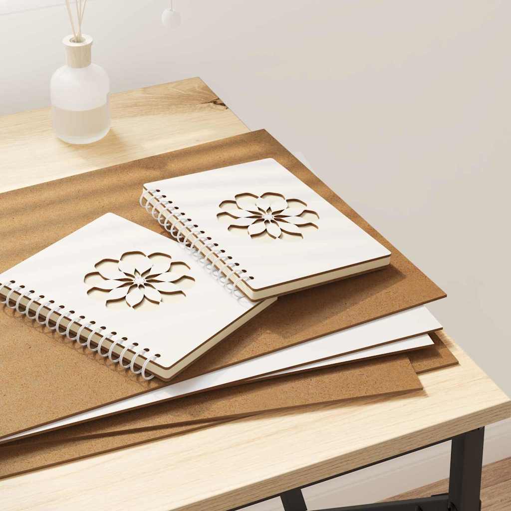 vidaXL Panouri de decor 50 pcs Alb 30 x 42 x 0.3 cm Lemn compozit