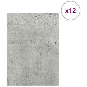 Dekorační panely 12 pcs Betonově šedá 30 x 42 x 0.27 cm - obrázek 3