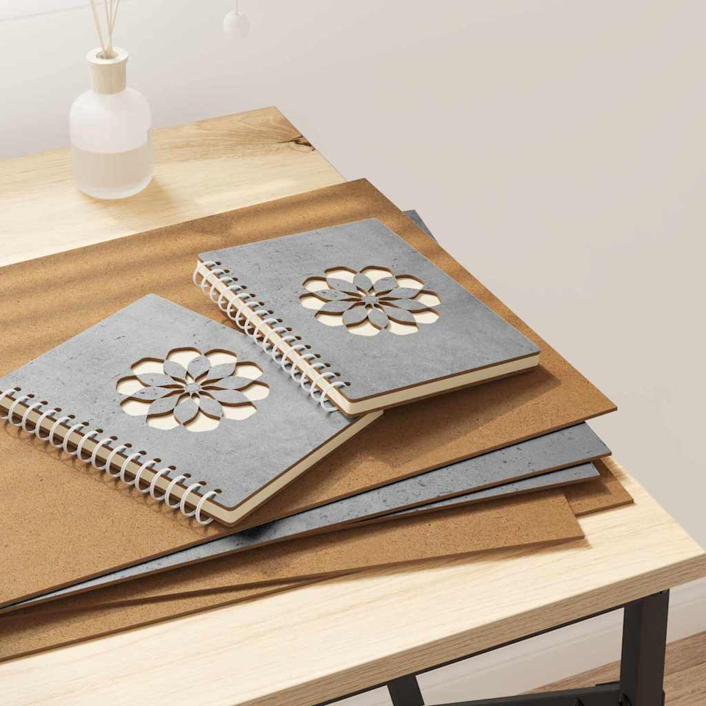 vidaXL Panouri Decor 50 pcs Gri beton 30 x 42 x 0.3 cm Lemn compozit