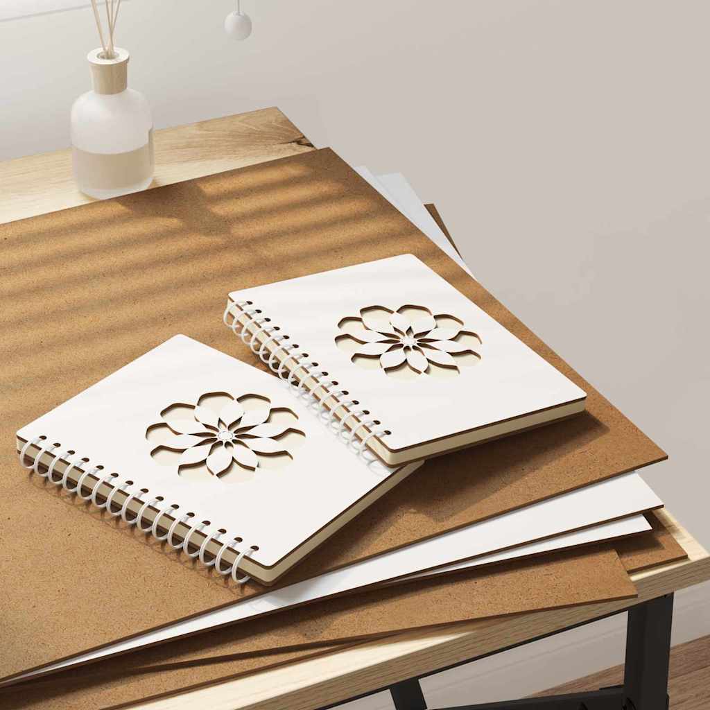 vidaXL Panouri de decor 12 pcs Alb 40 x 60 x 0.3 cm Lemn compozit
