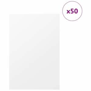 Dekorační panely 50 pcs Bílá 40 x 60 x 0,27 cm kompozitní dřevo - obrázek 3