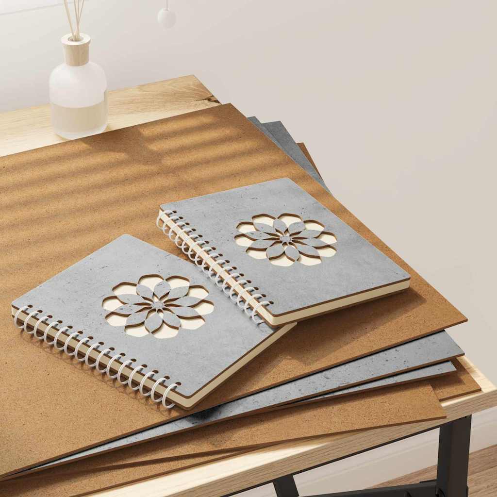 vidaXL Panouri de decor 50 pcs Gri beton 40 x 60 x 0.3 cm