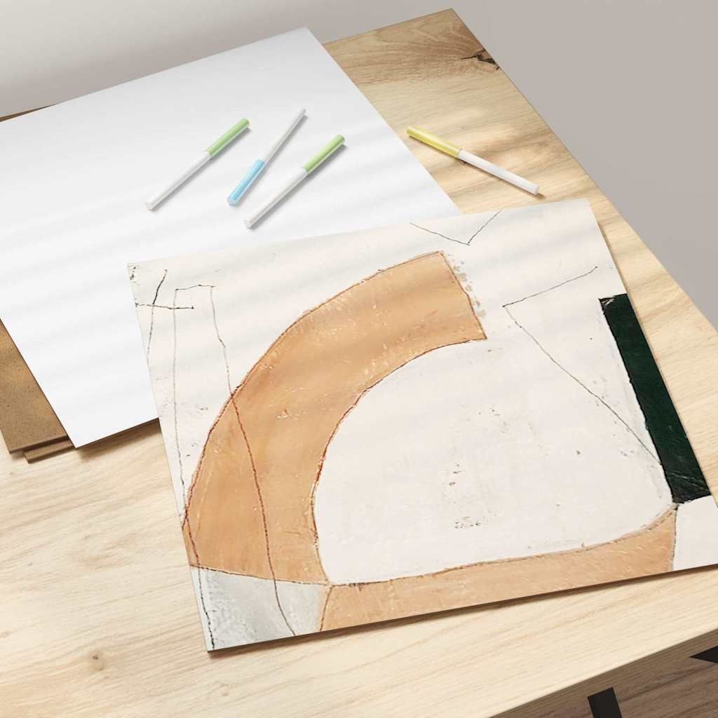 Dekor panelek 12 pcs Fehér 30 x 30 x 0.3 cm Faanyag 