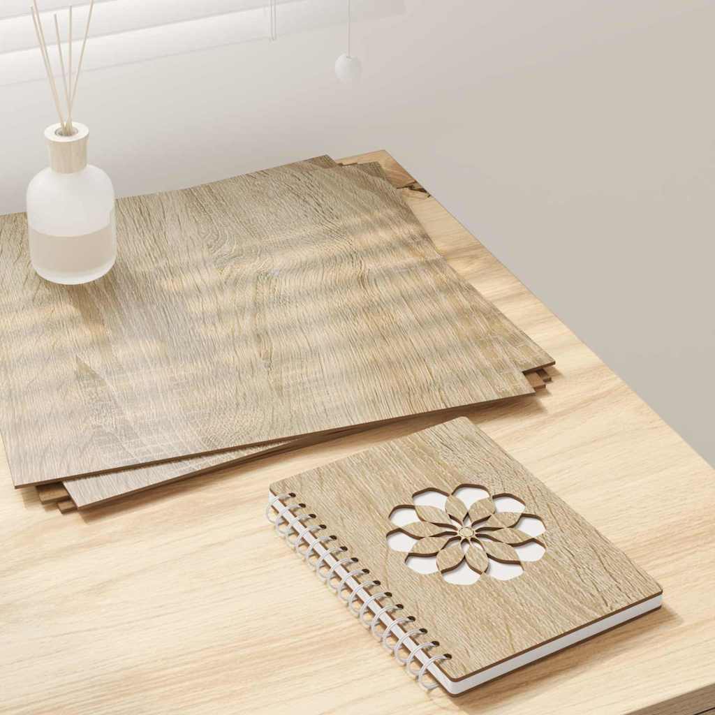 vidaXL Panouri decorative 50 pcs Stejar sonoma 30 x 30 x 0.3 cm