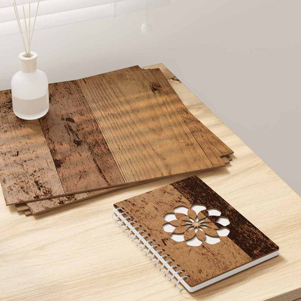 vidaXL Panouri decorative 12 pcs Lemn vechi 30 x 30 x 0.3 cm