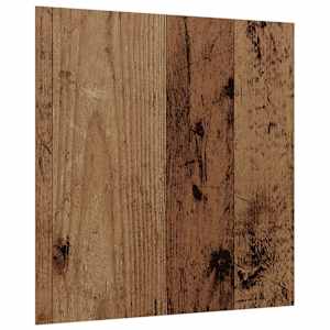vidaXL Dekor Paneelid 50 tk Vana puit 30 x 30 x 0.27 cm Tehispuit
