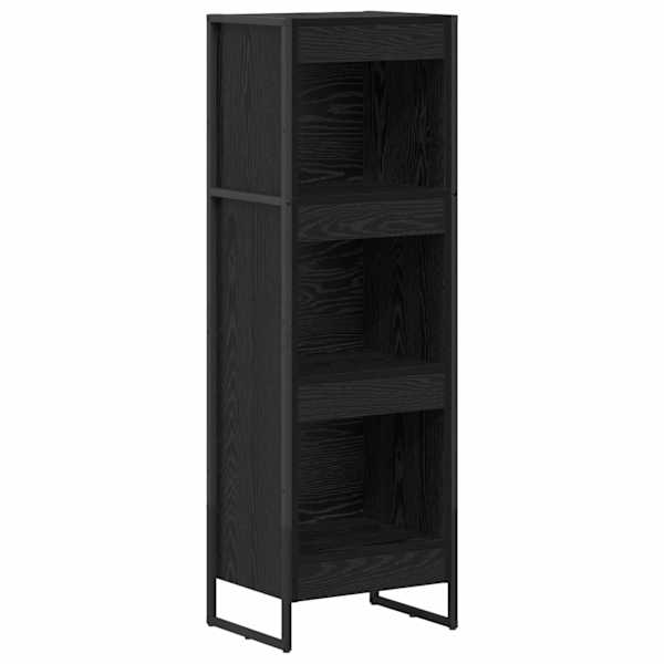 vidaXL Raamaturiiul 40 x 30 x 121 cm Tehispuit Must tamm
