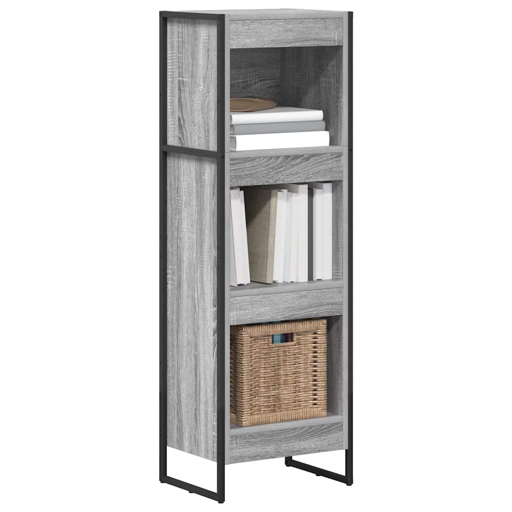 vidaXL Boekenkast Grijs Sonoma 80 x 30 x 155 cm Bewerkt hout