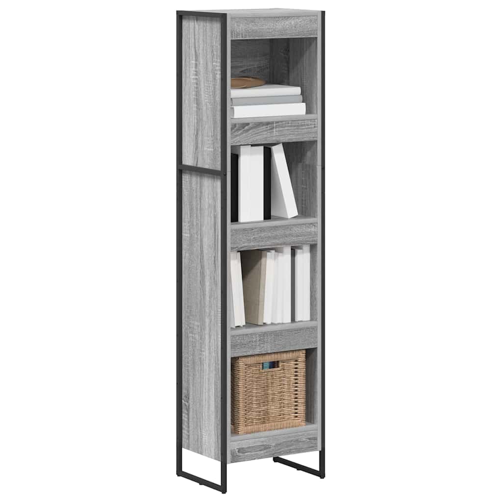 vidaXL Boekenkast Grijs Sonoma 80 x 30 x 155 cm Bewerkt hout