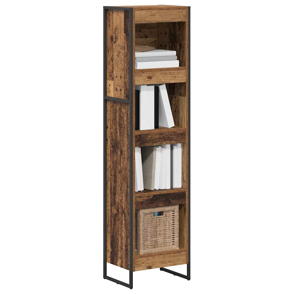 vidaXL Boekenkast Oud Hout 80 x 30 x 155 cm Bewerkt hout