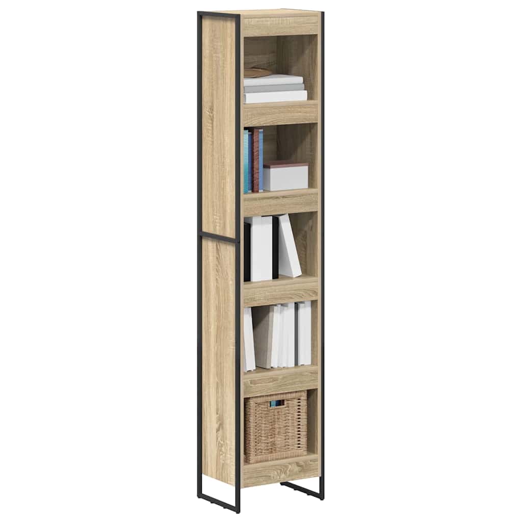 vidaXL Boekenkast Sonoma 80 x 30 x 155 cm Bewerkt hout