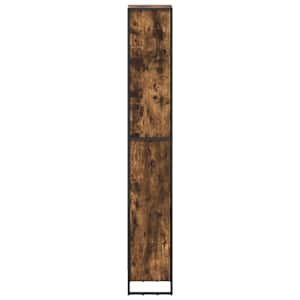 Knihovna Kouřový dub 80 x 30 x 155 cm kompozitní dřevo - obrázek 6