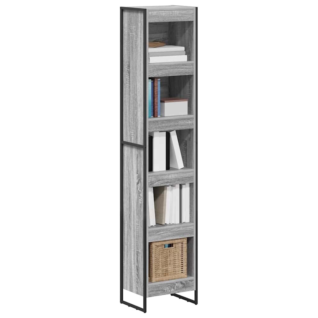 vidaXL Boekenkast Grijs Sonoma 80 x 30 x 155 cm Bewerkt hout
