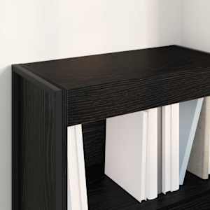 Knihovna Černý dub 80 x 30 x 155 cm kompozitní dřevo - obrázek 4
