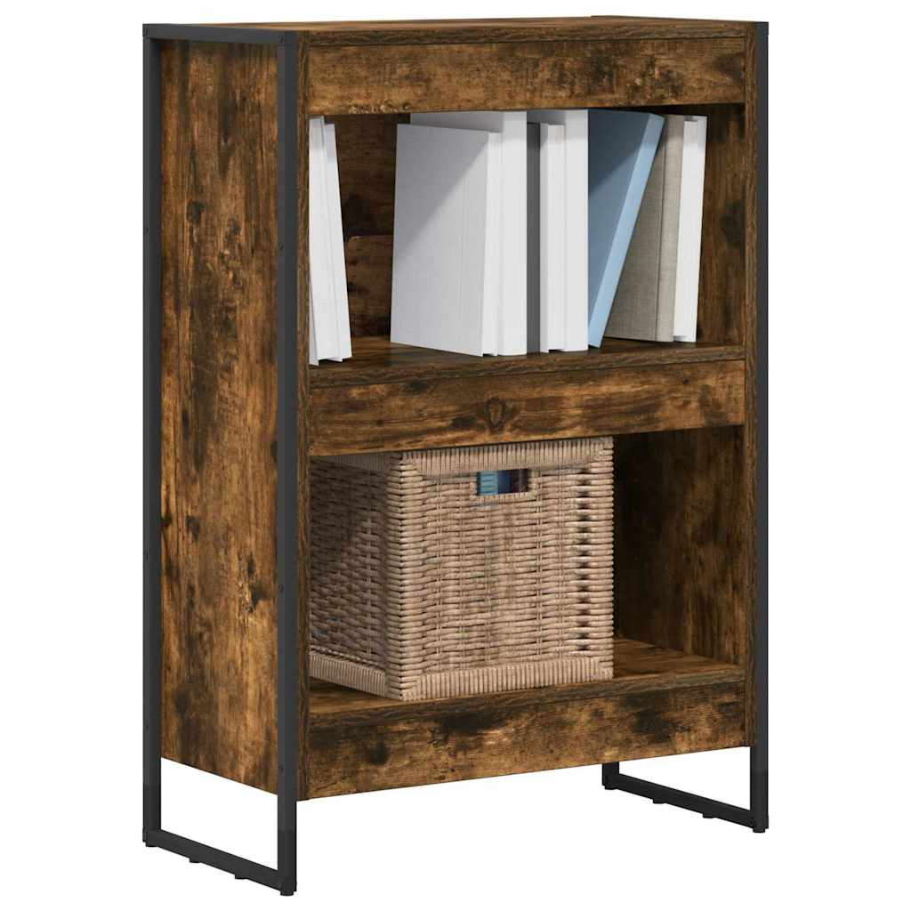 vidaXL Boekenkast Rook Eik 80 x 30 x 155 cm Bewerkt hout